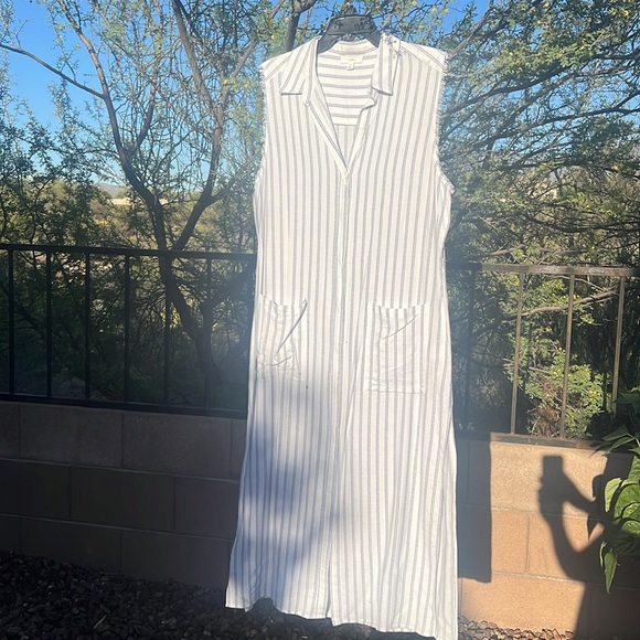 NWOT “a loves a” Breezy Boho Fringed Sleeveless Summer Maxi Dress w/ POCKETS 😍 - Picture 4 of 16